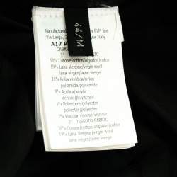 Pre Owned Giambattista Valli Black Tweed Embroidered Neck Detail Flared Jacket M