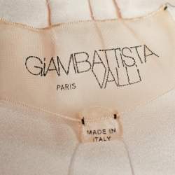 مملوكة مسبقًا فستان جيامباتيستا فالي حرير وردي خوخي مزخرف مقاس كبير - لارج