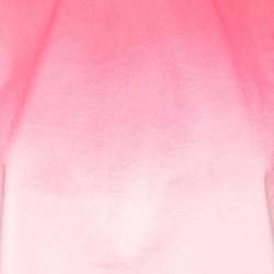 Pre Owned Giambattista Valli Neon Pink Ombre Stretch Cotton Tank Top M