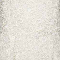 Giambattista Valli White Lace Sleeveless Jumpsuit M