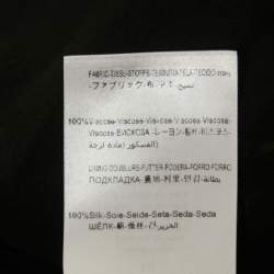 Pre Owned Giambattista Valli Black Floral Print Crepe V-Neck Flared Mini Dress L