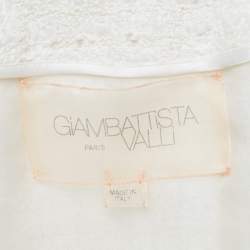 Giambattista Valli White Tweed Jacket S
