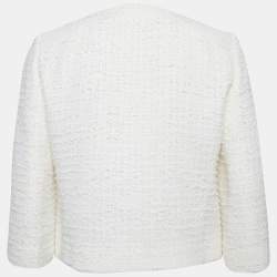 Giambattista Valli White Tweed Jacket S