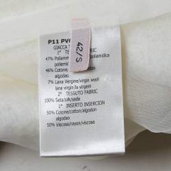 Giambattista Valli White Tweed Jacket S
