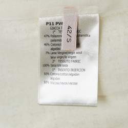 Giambattista Valli White Tweed Jacket S