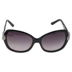 Gianfranco Ferre Black GF974-02 Crystal Embellished Gradient Square Sunglasses 
