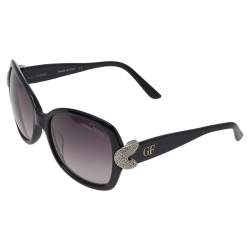 Gianfranco Ferre Black GF974-02 Crystal Embellished Gradient Square Sunglasses 