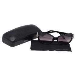 Gianfranco Ferre Black GF974-02 Crystal Embellished Gradient Square Sunglasses 