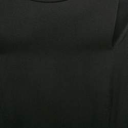 Gianfranco Ferre Black Crepe Turtle Neck Short Dress M