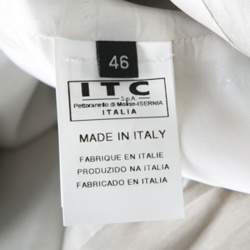 Pre Owned Gianfranco Ferre Grey Satin Tailored Blazer L