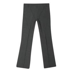 GF Ferre Grey Pintuck Stitch Detail Straight Fit Trousers S