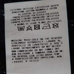 Pre Owned GF Ferre Indigo Dark Wash Metallic Denim Shorts S