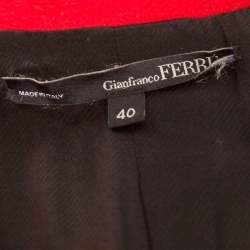 Gianfranco Ferre Red Wool and Cashmere Long Coat S