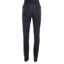 Pre Owned GF Ferre Indigo Dark Wash Denim Tapered Jeans S