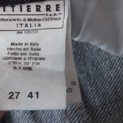 Pre Owned GF Ferre Indigo Dark Wash Denim Tapered Jeans S