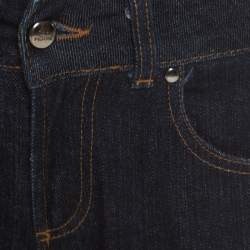 Pre Owned GF Ferre Indigo Dark Wash Denim Tapered Jeans S