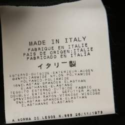 Pre Owned Gianfranco Ferre Black Stretch Tulle & Crepe Tiered Maxi Dress L