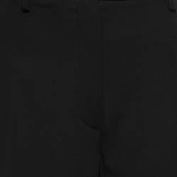 Gianfranco Ferre Vintage Black Wool-Crepe Wide Leg Pants L