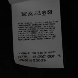 Pre Owned Gianfranco Ferre Vintage Black Cotton Button Detail Tie-Fastening Shirt XL