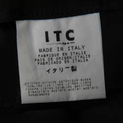 Gianfranco Ferre Vintage Black Linen Wide Leg Trousers L