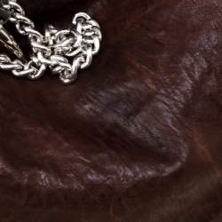 Pre Owned Gianfranco Ferre Brown Leather Hobo