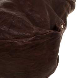 Pre Owned Gianfranco Ferre Brown Leather Hobo