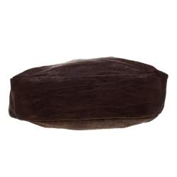 Pre Owned Gianfranco Ferre Brown Leather Hobo