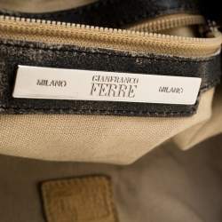 Pre Owned Gianfranco Ferre Grey Leather Satchel