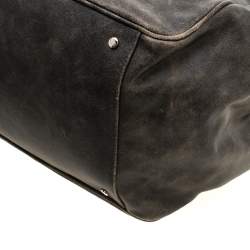 Pre Owned Gianfranco Ferre Grey Leather Satchel