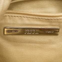 Pre Owned Gianfranco Ferrer Gold Python Embossed Leather Hobo