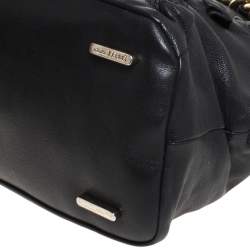 Gianfranco Ferre Black Leather Satchel