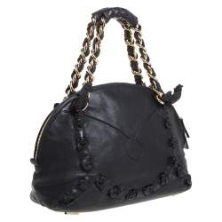 Gianfranco Ferre Black Leather Satchel