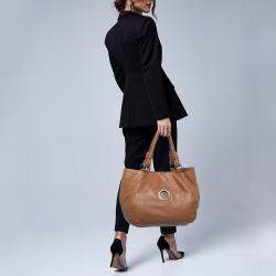 مملوكة مسبقًا حقيبة كتف جيانفرانكو فيري جلد بني 