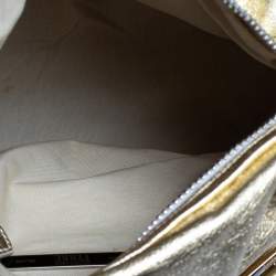 Gianfranco Ferre Gold Leather Satchel
