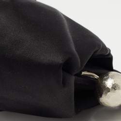 Pre Owned Gianfranco Ferre Black Satin Frame Clutch