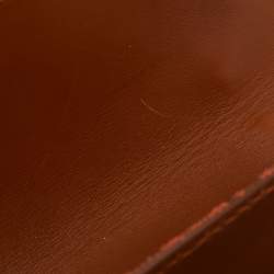 Gianfranco Ferre Brown Jacquard Fabric and Leather Flap Satchel
