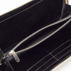 Gianfranco Ferre Beige Watersnake Leather Zip Around Oversized Wallet