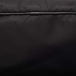 Gianfranco Ferre Black Canvas Zip Around Clutch