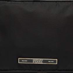 Gianfranco Ferre Black Nylon Zip Around Pouch
