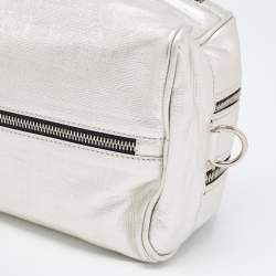 Gianfranco Ferre Silver Leather Oversized Pouch