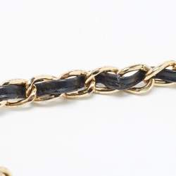 Gianfranco Ferre Black Patent Leather Chain Shoulder Bag