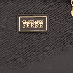 Gianfranco Ferre Black Patent Leather Chain Shoulder Bag