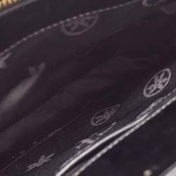 Gianfranco Ferre Black Patent Leather Chain Shoulder Bag