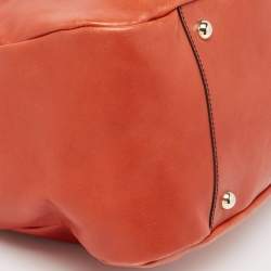 Gianfranco Ferre Dark Orange Leather Hobo