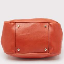 Gianfranco Ferre Dark Orange Leather Hobo