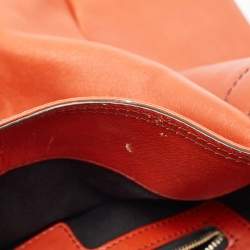 Gianfranco Ferre Dark Orange Leather Hobo