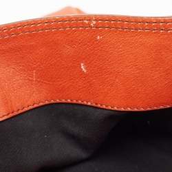 Gianfranco Ferre Dark Orange Leather Hobo
