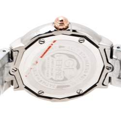 Pre Owned Gianfranco Ferre Mother of Pearl Two-Tone Stainless Steel Women's Wristwatch 33 mm