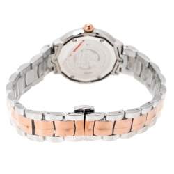 Pre Owned Gianfranco Ferre Mother of Pearl Two-Tone Stainless Steel Women's Wristwatch 33 mm