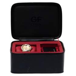 GF Ferre Gold Two Tone Stainless Steel Diamond 9065B Women's Wristwatch 40 MM